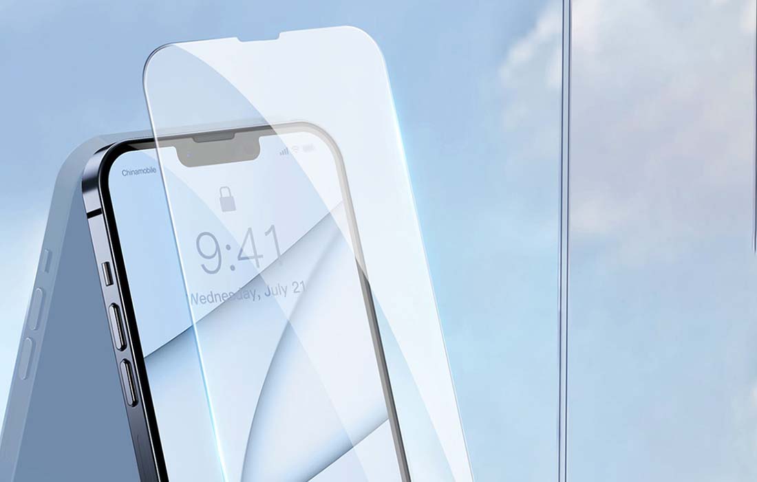 Baseus kaljeno steklo 0,3 mm za iPhone 13/13 Pro (2 kosa)