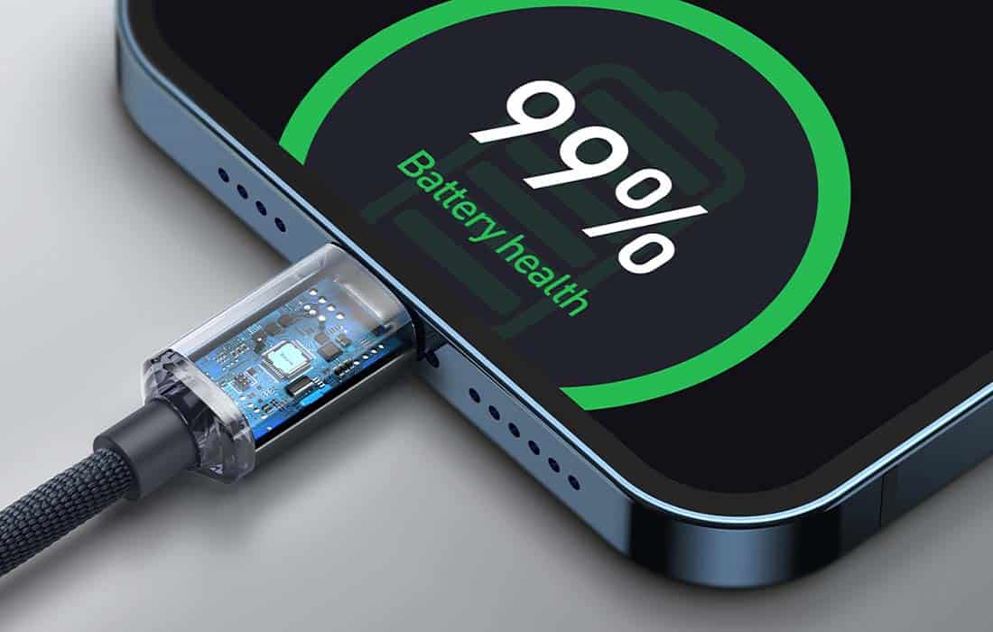 Baseus Crystal kabel USB-C na Lightning 20W PD 120 cm (črn)