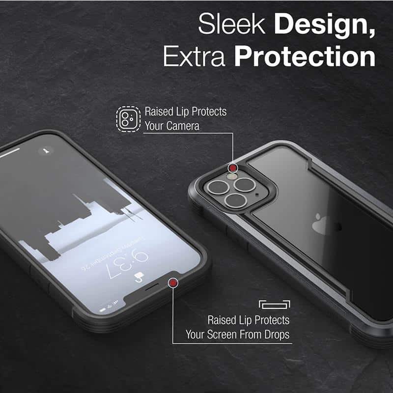 RAPTIC SHIELD aluminijast ovitek za iPhone 12 / iPhone 12 Pro (odporen na padce do 3m)