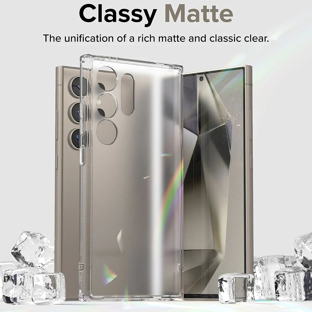 Ringke Fusion ovitek za Samsung Galaxy S24 Ultra – mat prozoren