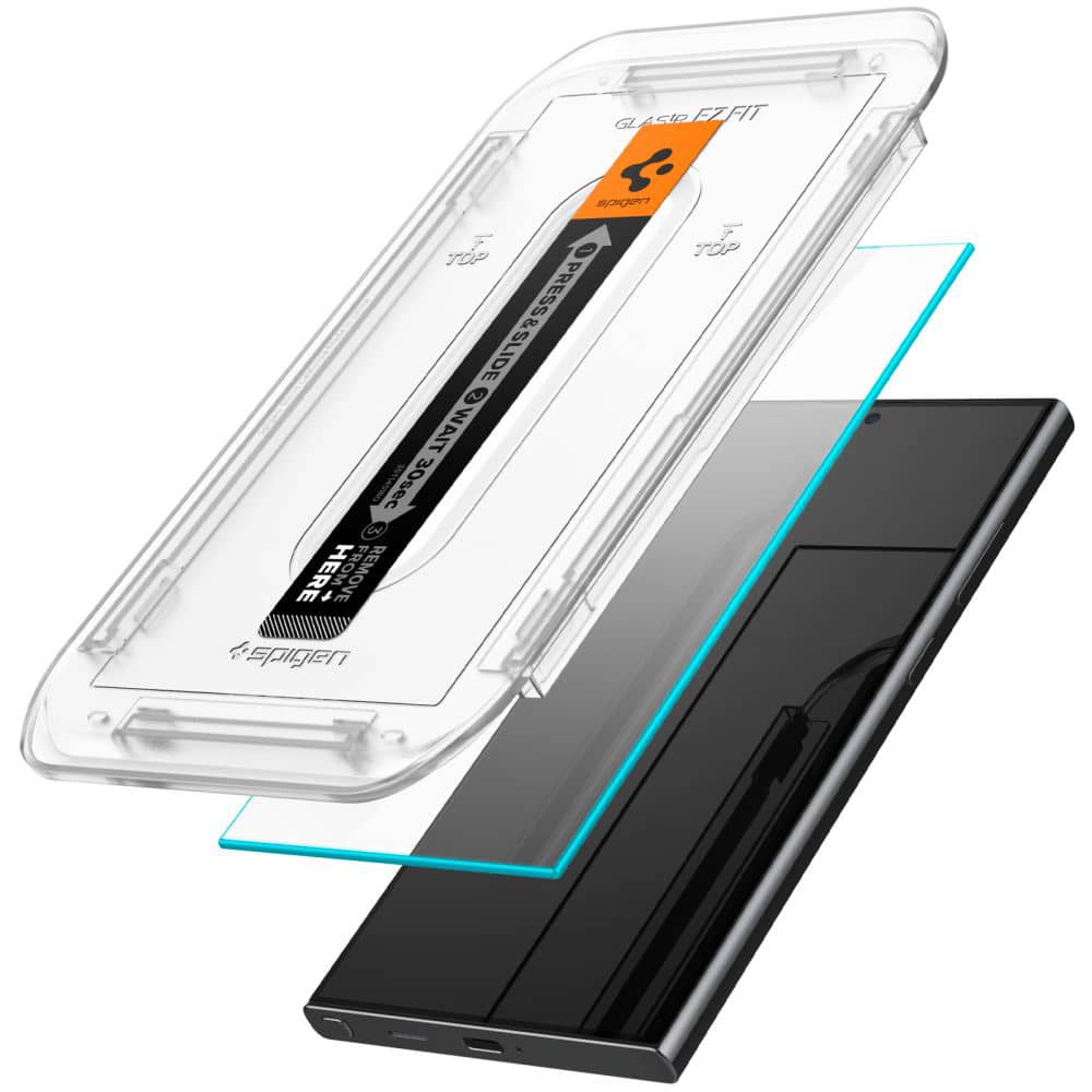 Spigen Glas.tR EZ Fit kaljeno steklo za Samsung Galaxy S24 Ultra - 2 kosa