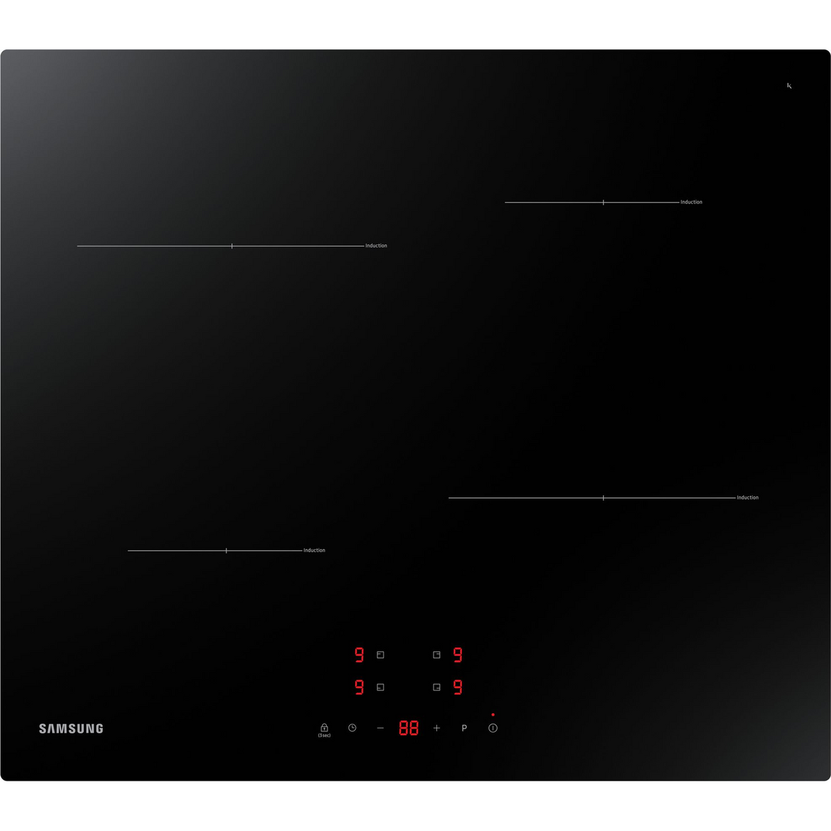 Samsung NZ64T3706A1 Crno Ugradbeni 60 cm Indukcijska ploča sa zonom 4 zone(s)