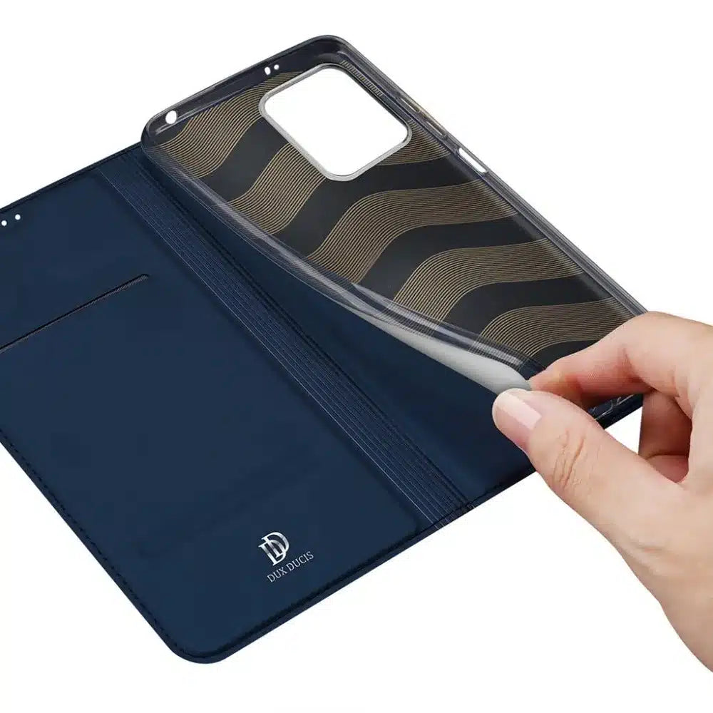 DUX DUCIS Skin Pro – preklopna torbica za Redmi Note 12 5G modra