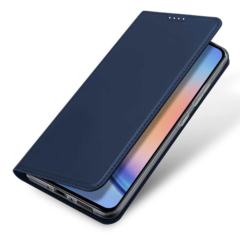 DUX DUCIS Skin Pro – Gladka usnjena torbica za Samsung Galaxy A35 5G črna