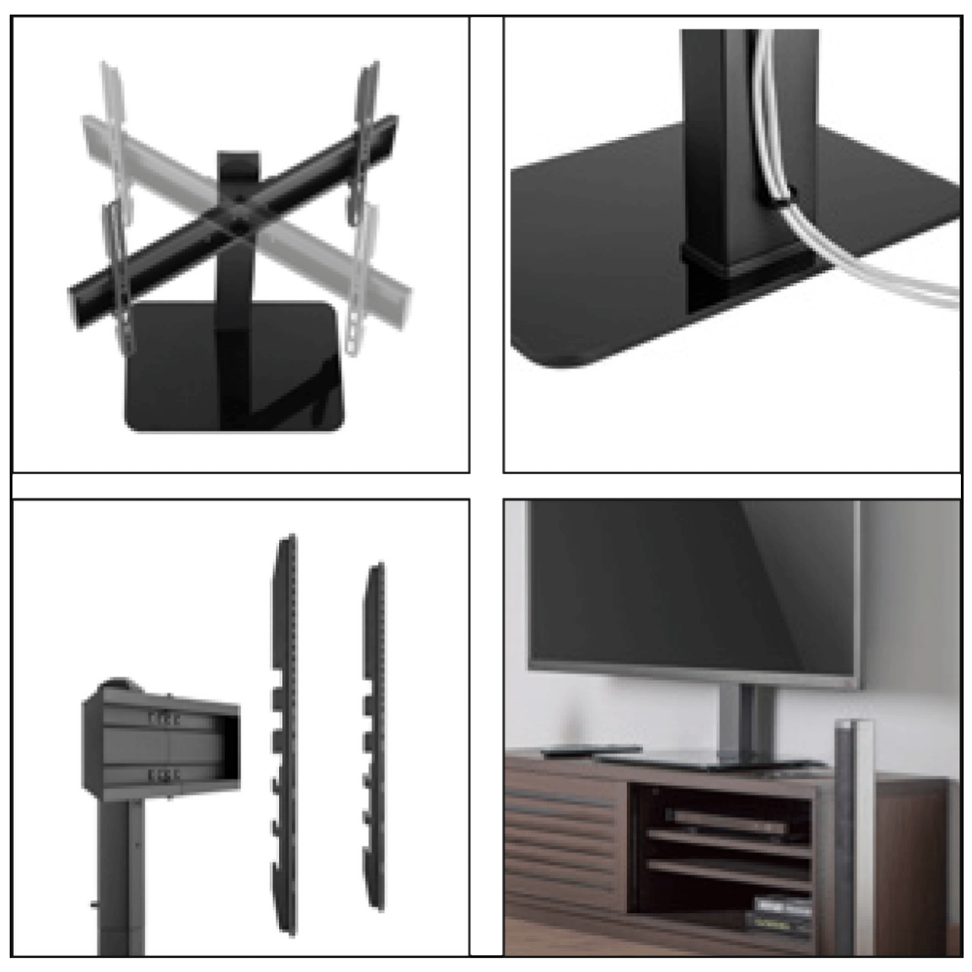 Superior Stolni nosač za TV prijemnike, 37" - 70", 40kg - Universal tabletop TV stand 37-70