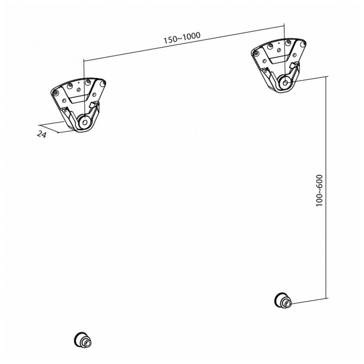 Superior Nosač za TV prijemnike 32"- 100", Ultra SLIM, 75 kg. - TV Wall Mount 32-100 PRO