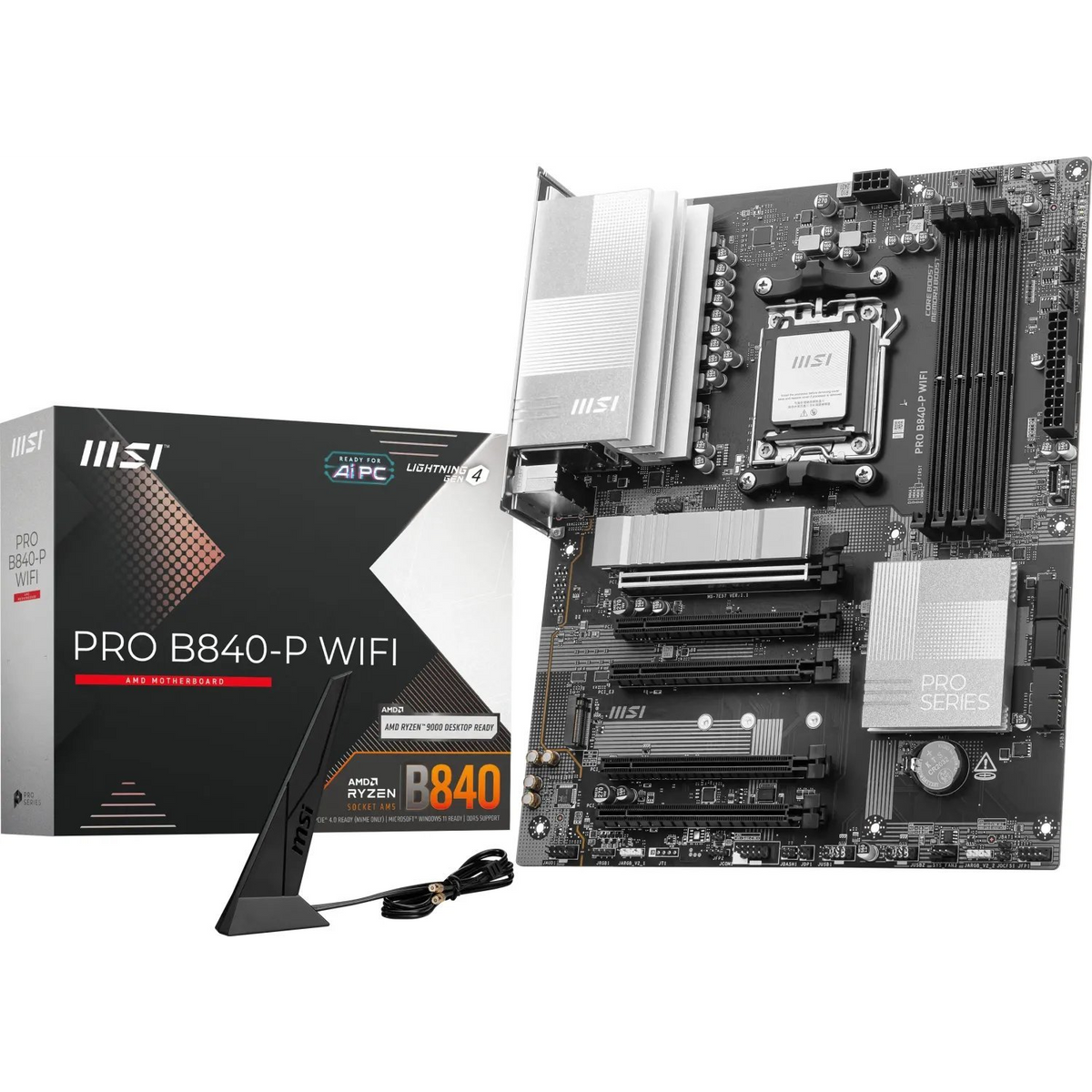 MSI PRO B840-P WIFI matična ploča AMD B840 Utor AM5 ATX