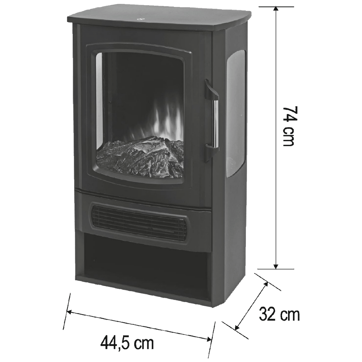 home Kamin, električni, 2000 W, LED efekat plamena - FKK26