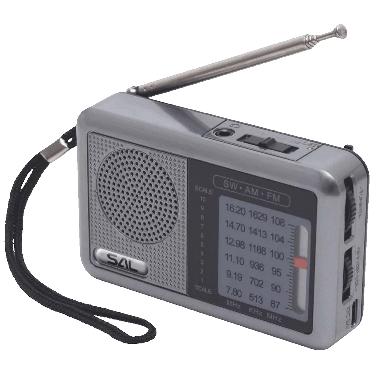 SAL Radio prijemnik, AM / FM / SW, Li-ion 18650 baterija - RPC6CH