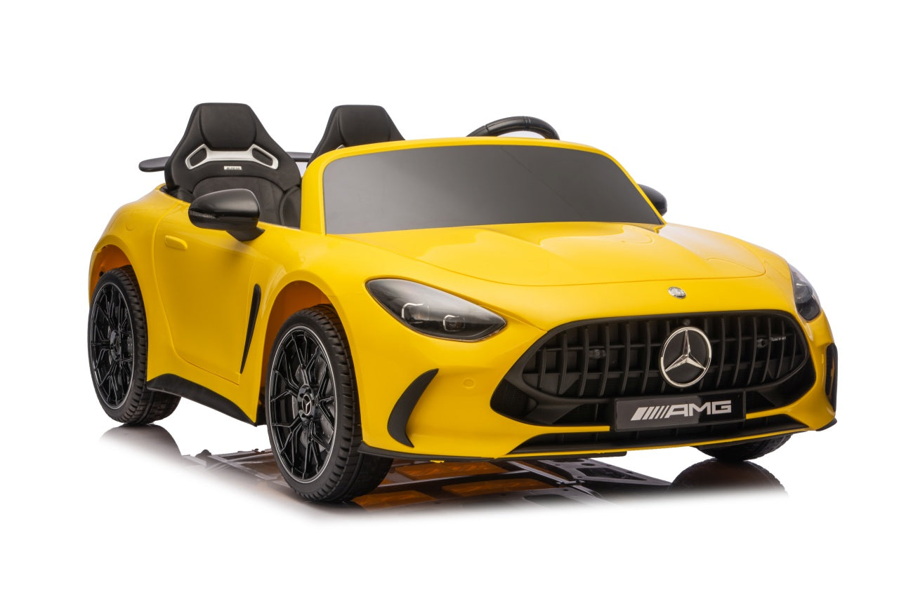 Licencirani auto na akumulator Mercedes Benz GT63 AMG - dvosjed - žuti