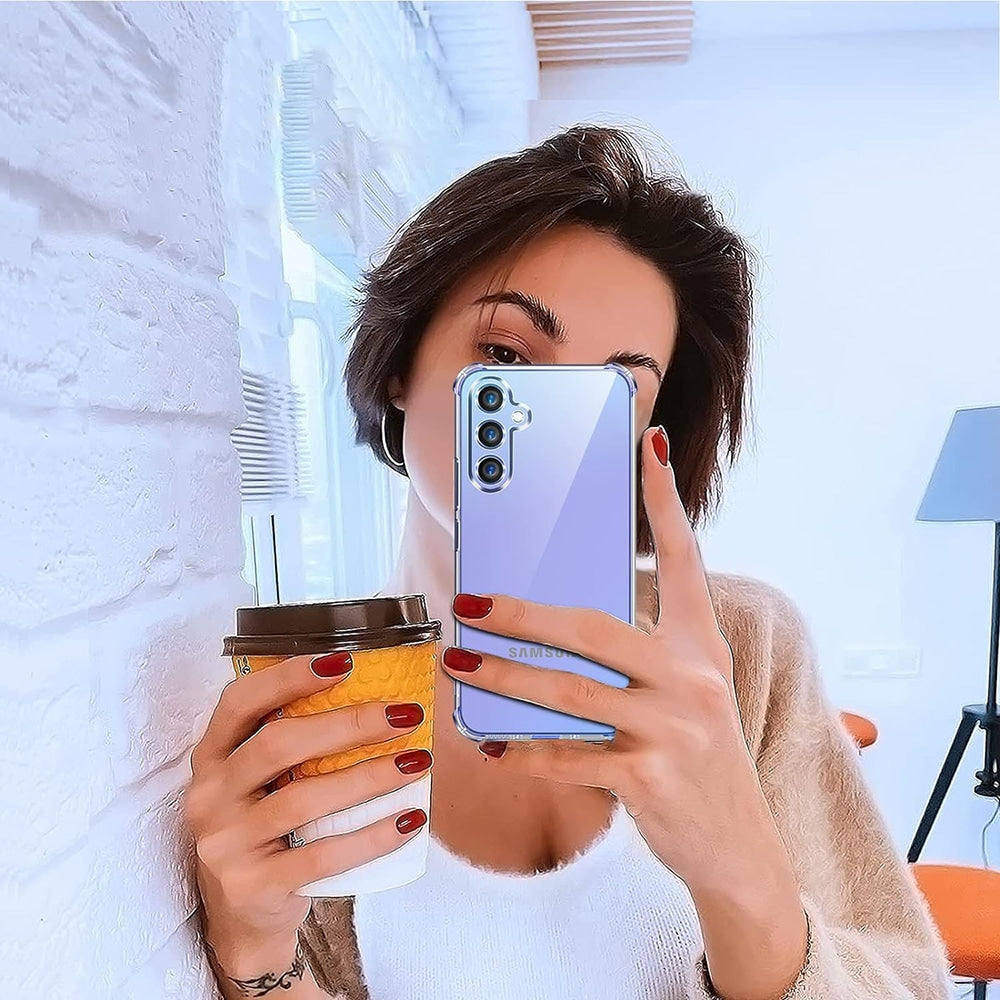 Techsuit Shockproof Clear Silicone prozoren ovitek odporen na udarce za Samsung Galaxy A35 5G