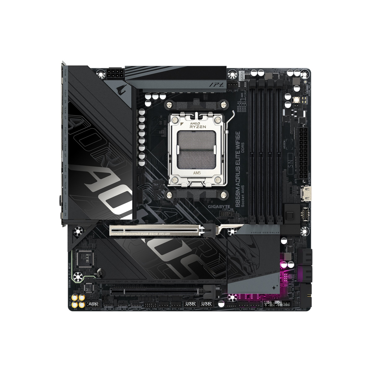 GIGABYTE B850M AORUS ELITE WIFI6E ICE AMD B850 Utor AM5 Mikro ATX