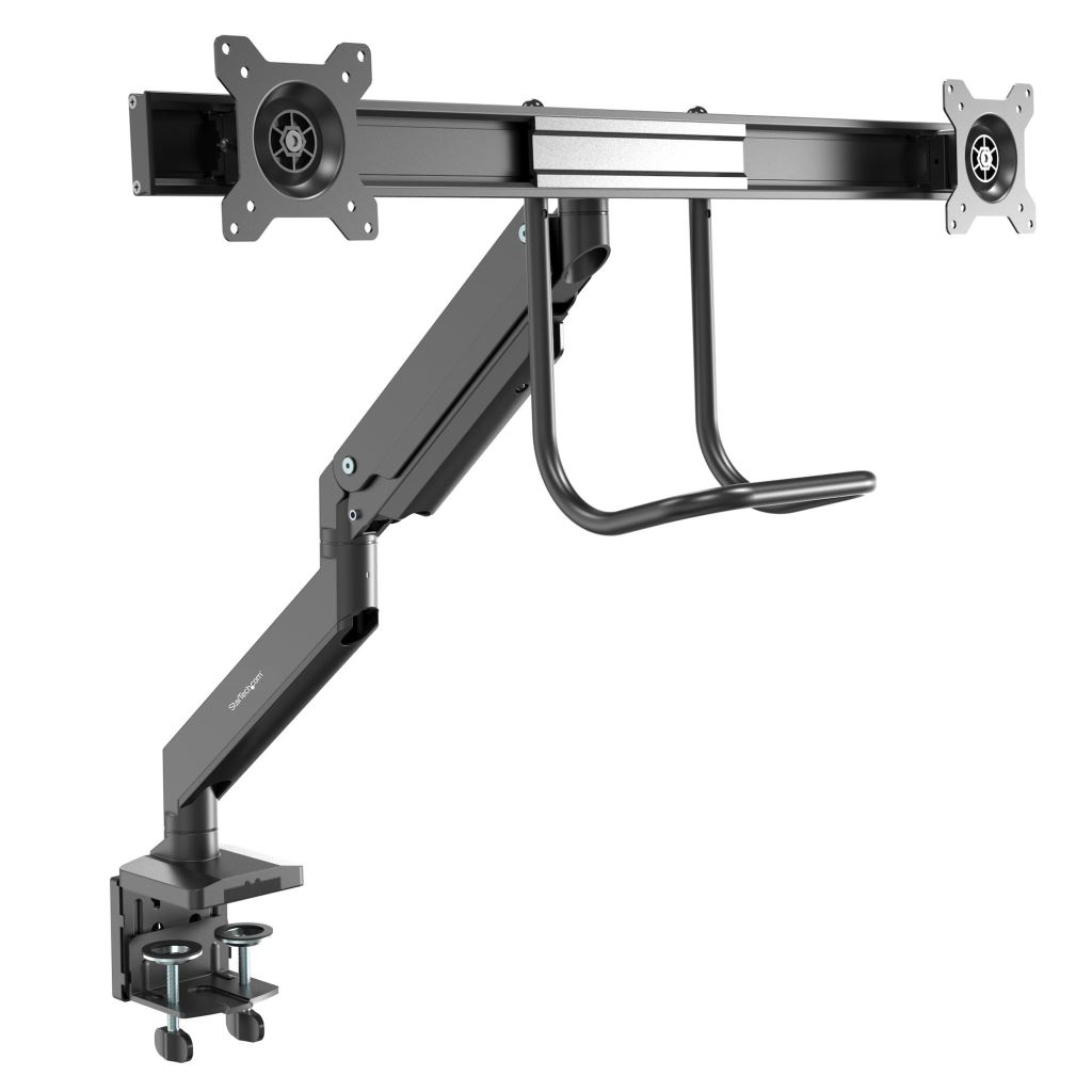 StarTech.com ARMSLMBARDUO nosač i stalak za monitore 81,3 cm (32") Crno Stolni