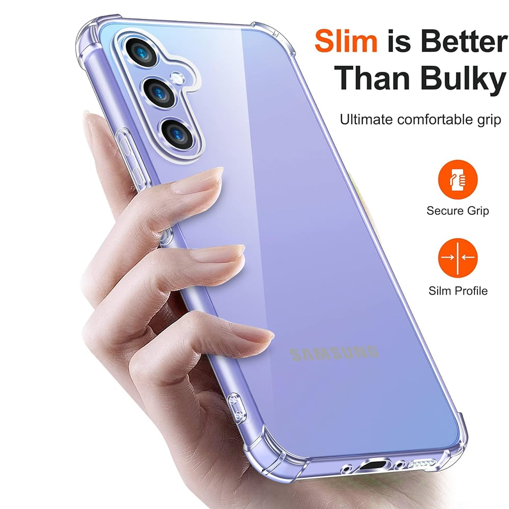 Techsuit Shockproof Clear Silicone prozorna maskica odporna na udarce za Samsung Galaxy A15 4G / A15 5G