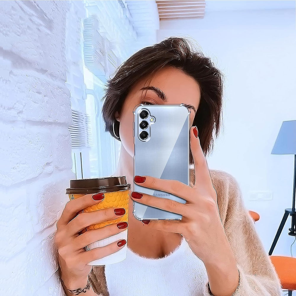 Techsuit Shockproof Clear Silicone prozorna maskica odporna na udarce za Samsung Galaxy A25 5G