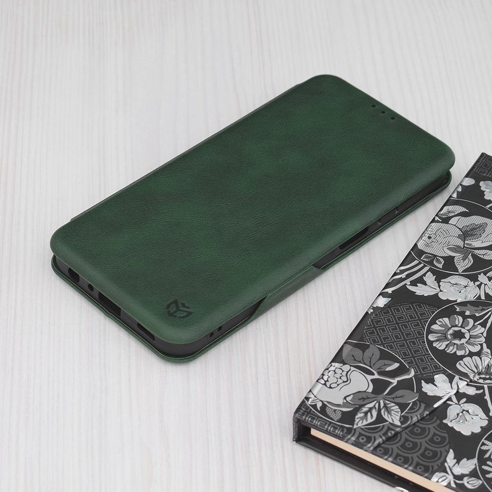 Techsuit Safe Wallet Plus preklopna torbica za Samsung Galaxy A25 5G – temno zelena