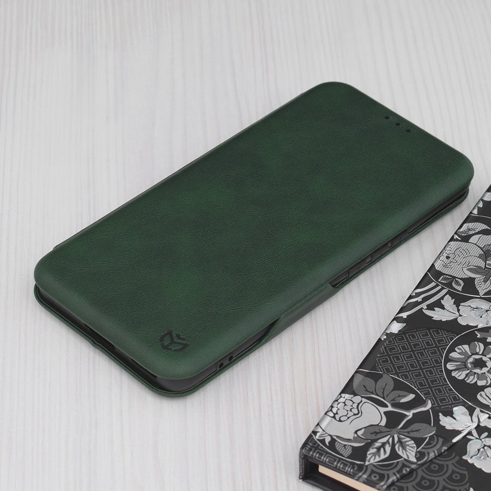 Techsuit Safe Wallet Plus preklopna torbica za Honor Magic6 Lite – temno zelena