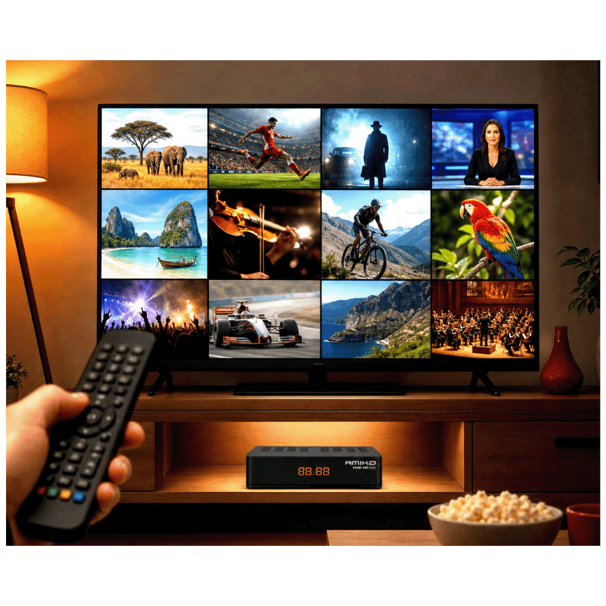 Amiko Prijemnik satelitski, DVB-S2, Full HD, H.265 / HEVC, WiFi - MINI HD365 WiFi