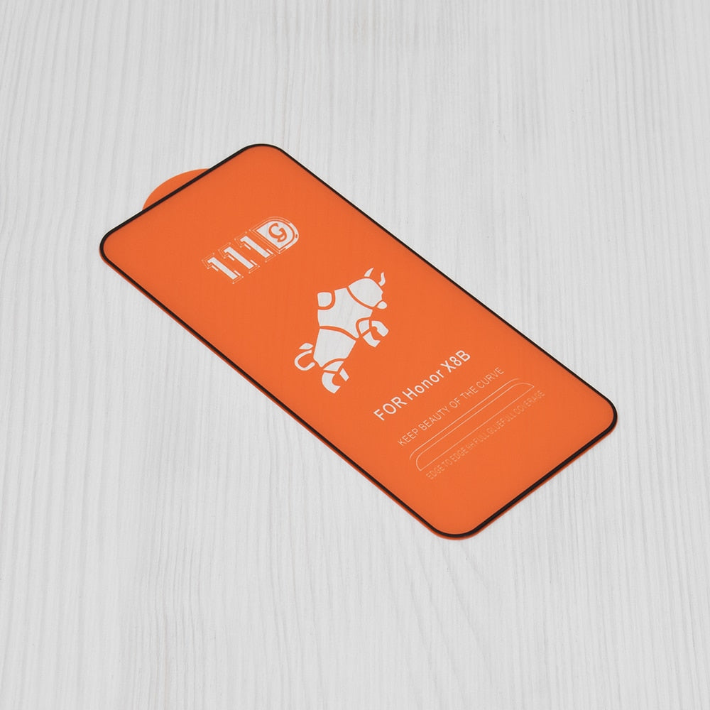 Techsuit - 111D Full Cover / Full Glue Glass za Honor X8b - črno
