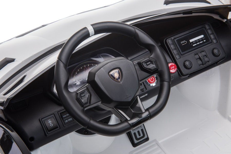Licencirani auto na akumulator Lamborghini Aventador SX2028 - dvosjed - žuti