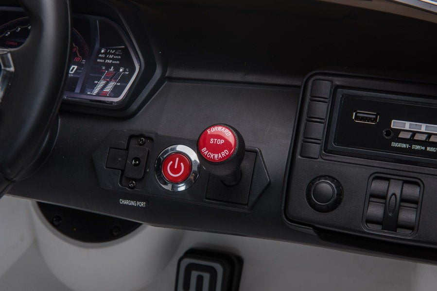 Licencirani auto na akumulator Lamborghini Aventador SX2028 - dvosjed - žuti