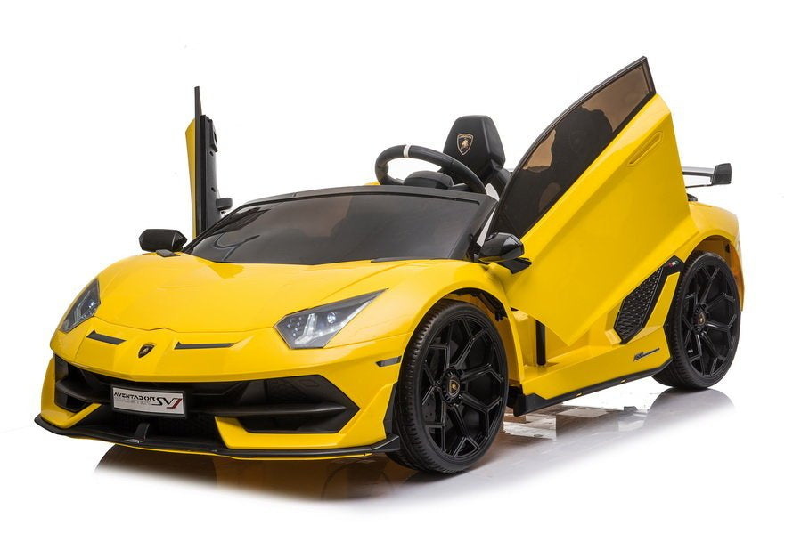 Licencirani auto na akumulator Lamborghini Aventador SX2028 - dvosjed - žuti
