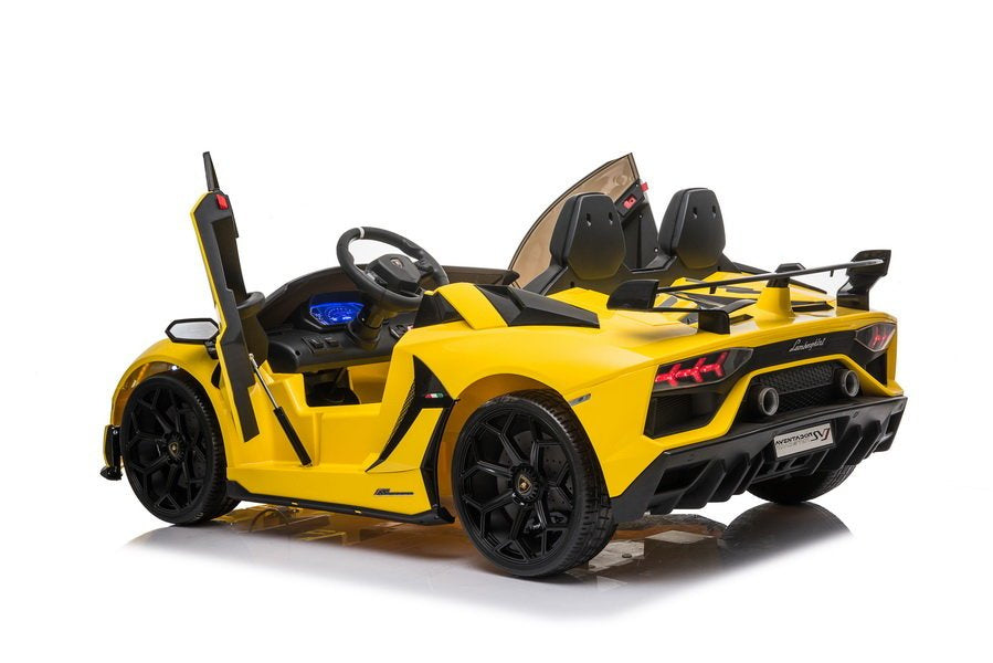 Licencirani auto na akumulator Lamborghini Aventador SX2028 - dvosjed - žuti