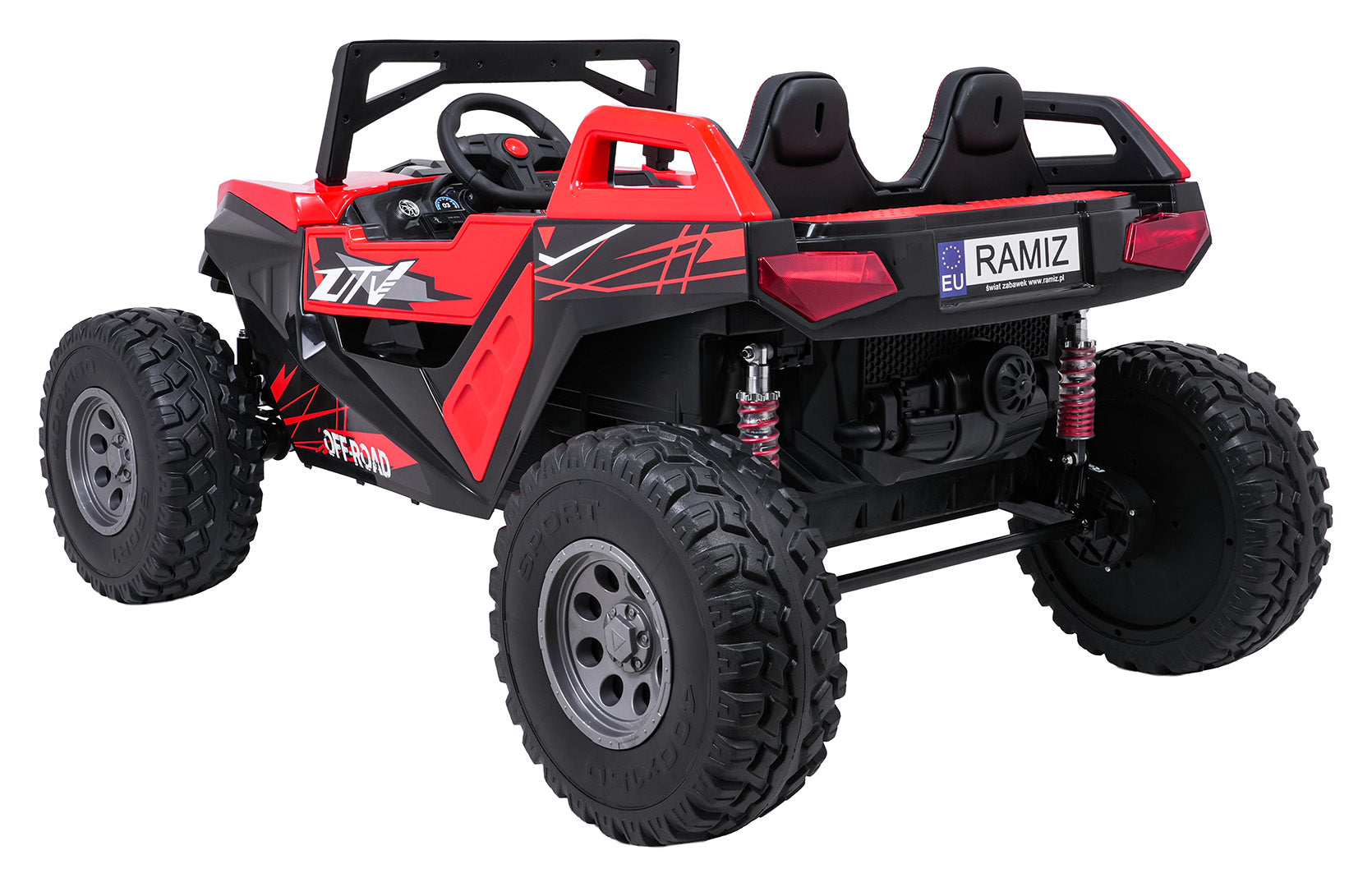 Buggy na akumulator RTR Monster Speed ​​4x4 - dvosjed - crveni