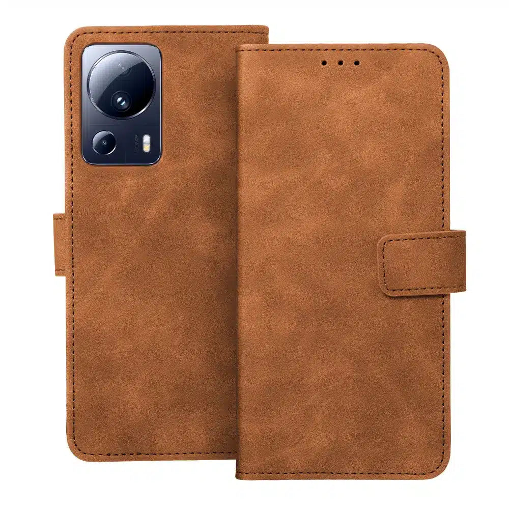 TENDER preklopna torbica za XIAOMI 13 Lite rjava