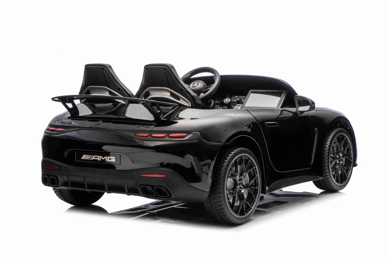 Licencirani auto na akumulator Mercedes Benz GT63 AMG - dvosjed - crni