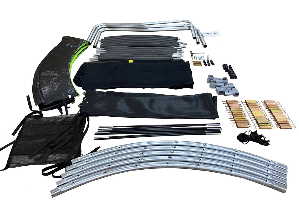 Trampolin 10ft - crno/zeleni