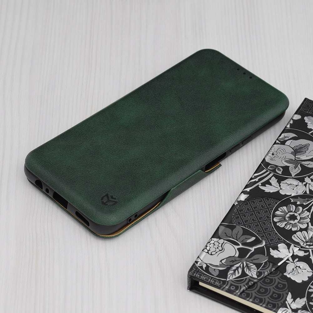 Techsuit Safe Wallet Plus preklopna torbica za Honor X7b – temno zelena