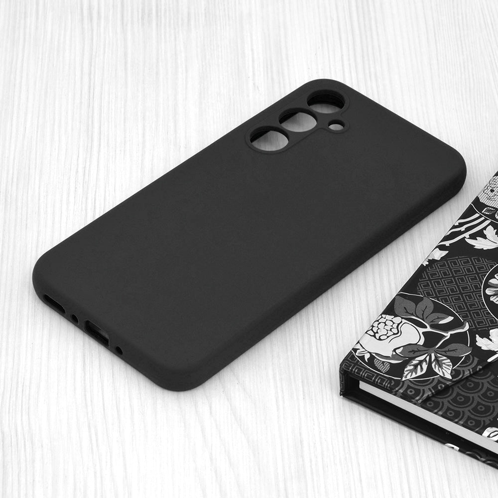 Techsuit Soft Edge silikonska maska za Samsung Galaxy A35 5G črna