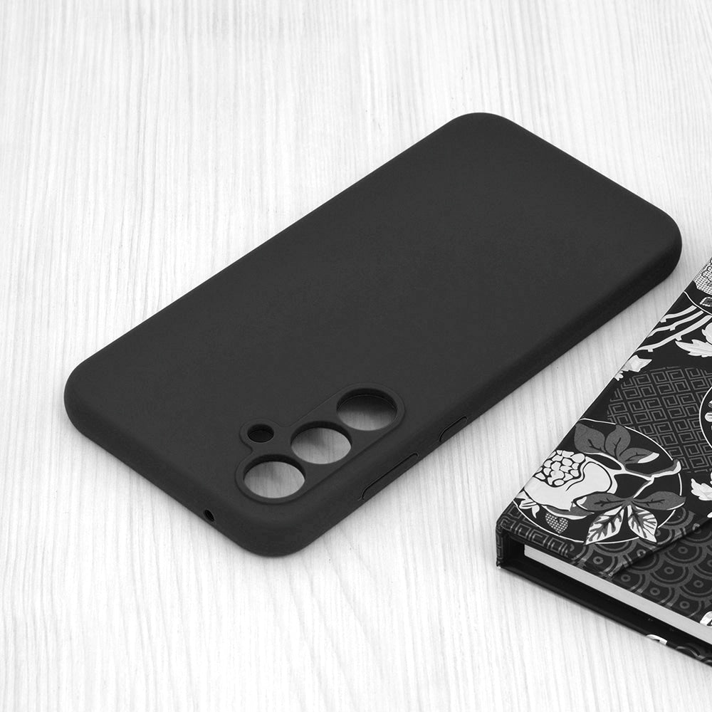 Techsuit Soft Edge silikonska maska za Samsung Galaxy A55 5G črna