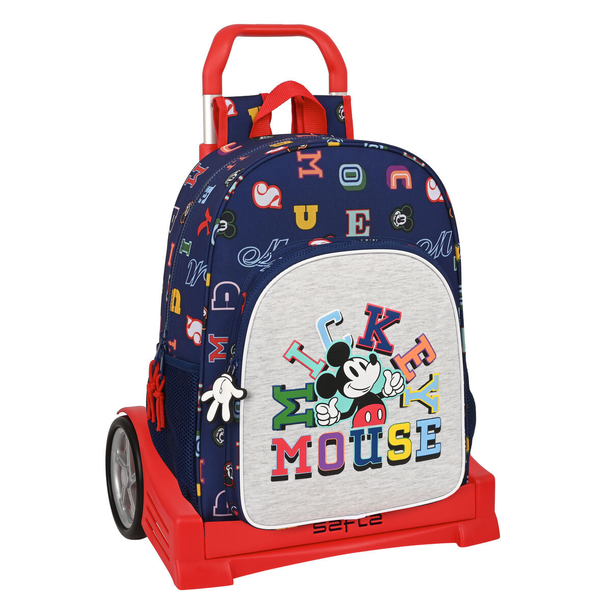Školski Ruksak s Kotačima Mickey Mouse Clubhouse Only one Mornarsko plava 33 x 42 x 14 cm