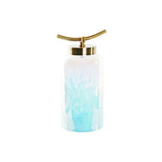 Vrč DKD Home Decor Plava zlatan Metal Kristal Mediteran 19 x 15 x 33 cm