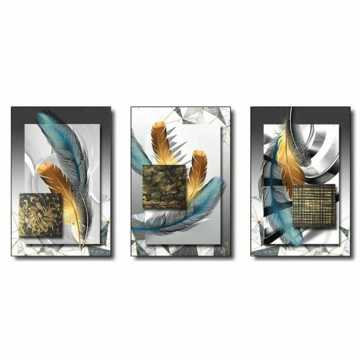Platno DKD Home Decor polistiren Platno 53 x 3,5 x 73 cm