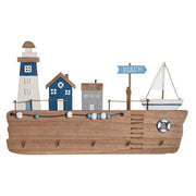 Zidna vješalica DKD Home Decor Drvo MDF (34,5 x 1,5 x 21,5 cm)