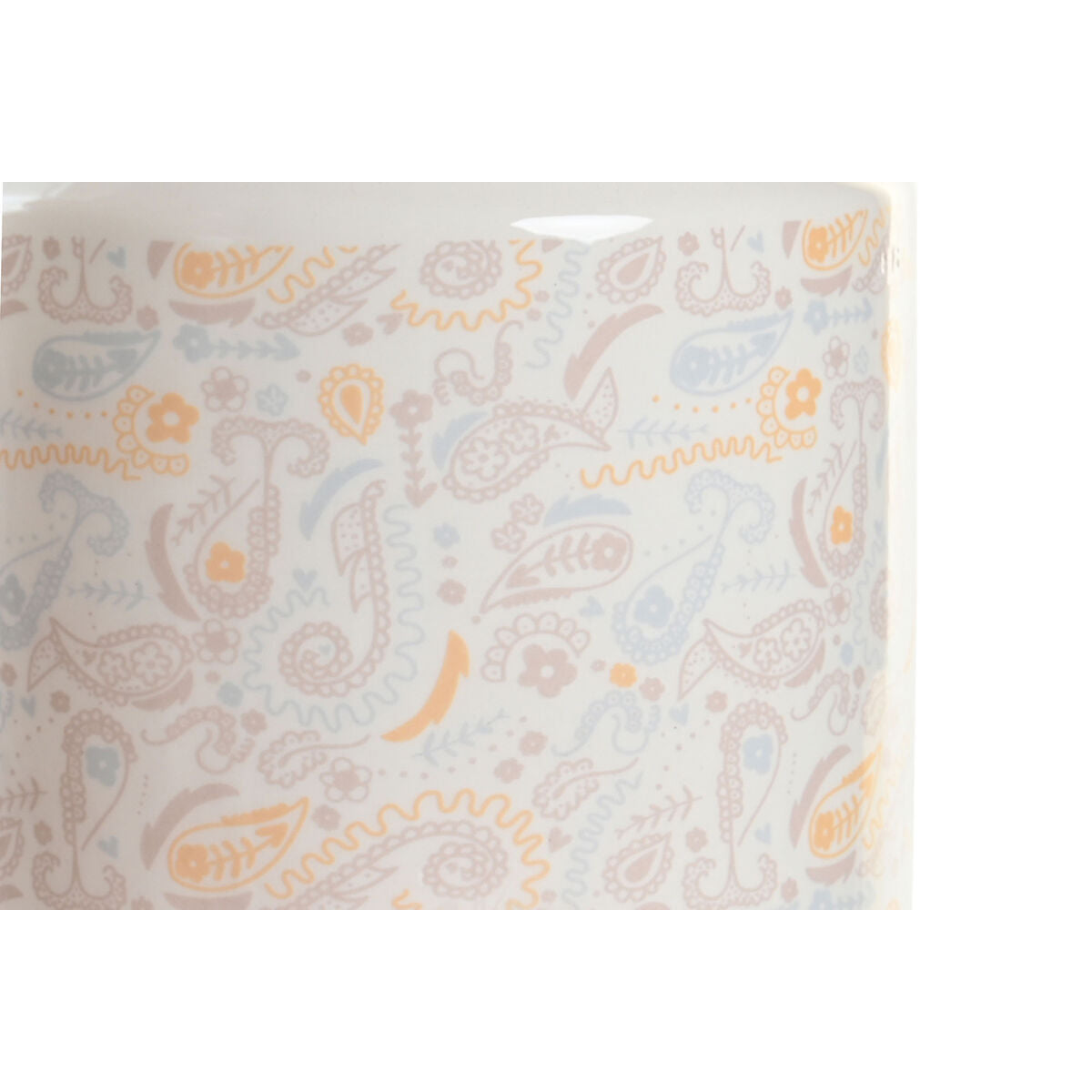 Čamac DKD Home Decor 15 x 15 x 21 cm Bijela Rumena Dolomite Shabby Chic