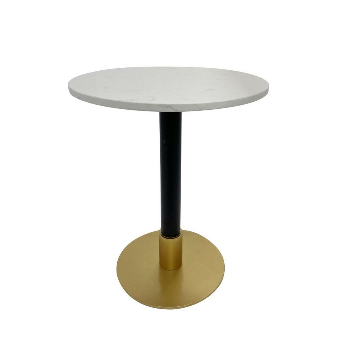Pomoćni stolić DKD Home Decor Bijela Crna zlatan 50 x 50 x 61 cm