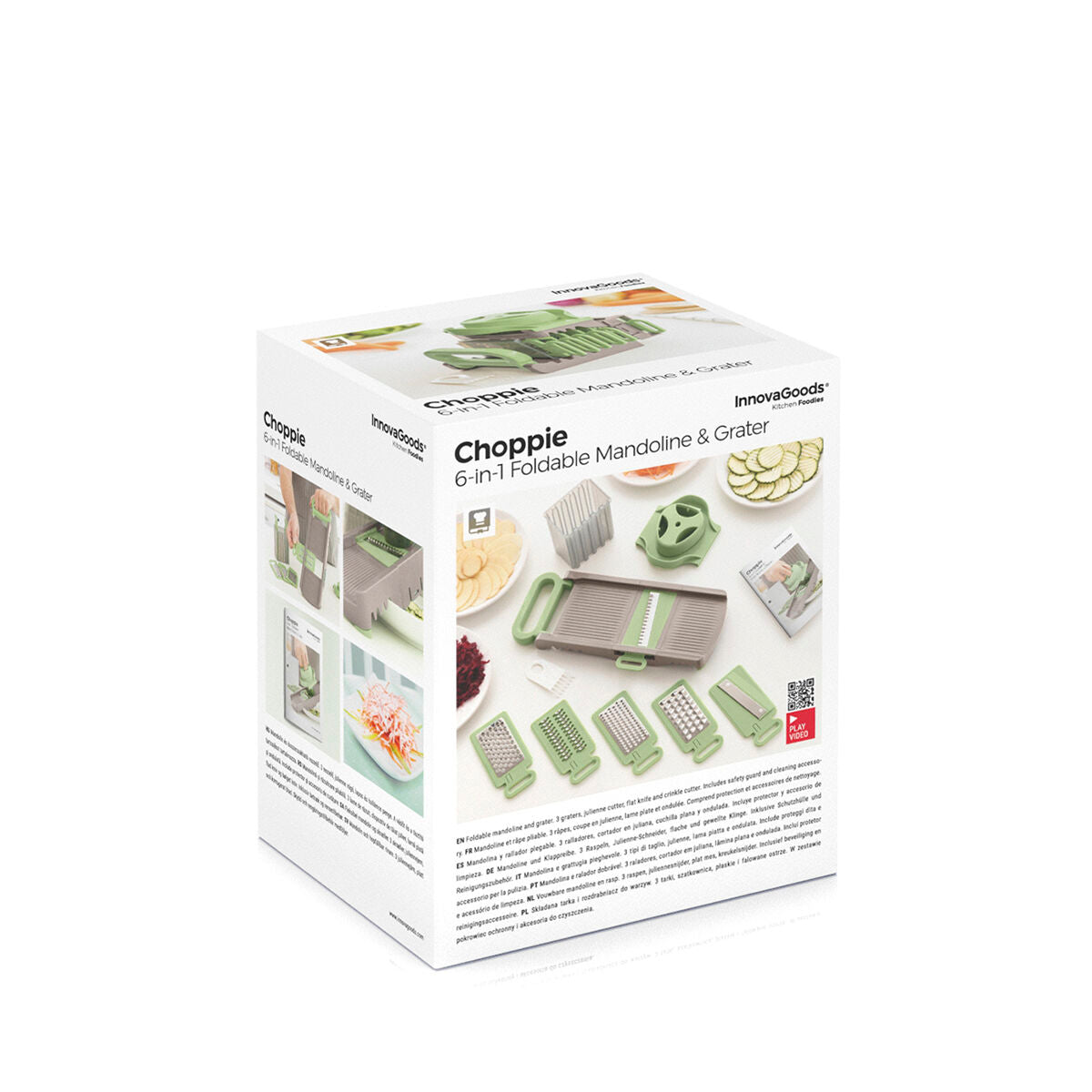 Pack Spiralni Rezač Povrća i Sklopivi Rezač Ribež 6 u 1 InnovaGoods