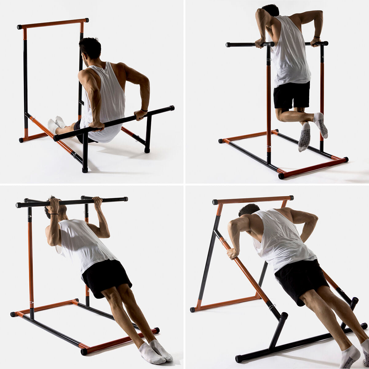 Paket stanica za zgibove fitness, sportski pojas efekt saune i vodič za vježbe InnovaGoods