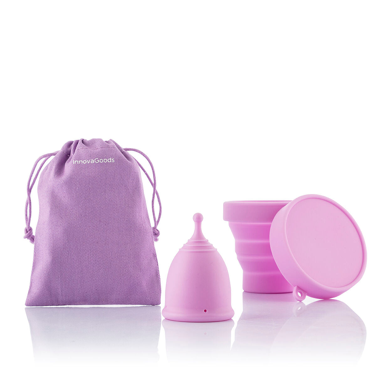 Pakiranje 2 menstrualne čašice s dodacima Kuppy InnovaGoods (vel. S - 20 ml i vel. L - 25 ml)
