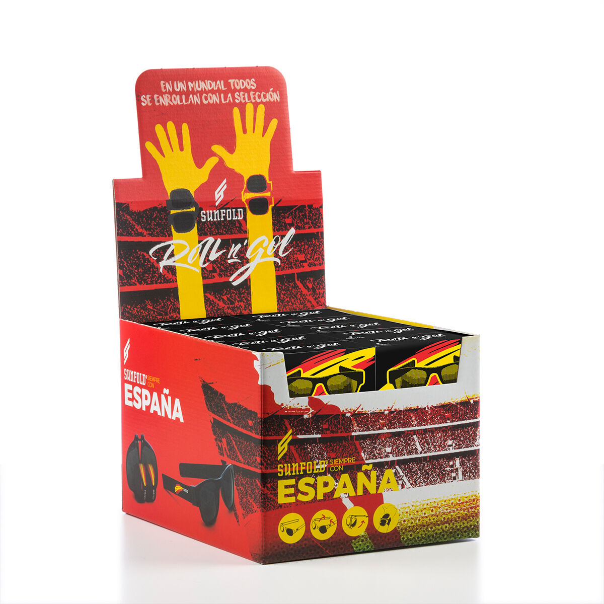 Paket rashladni dozator piva InnovaGoods i 2 sklopive sunčane naočale Sunfold Spain Black