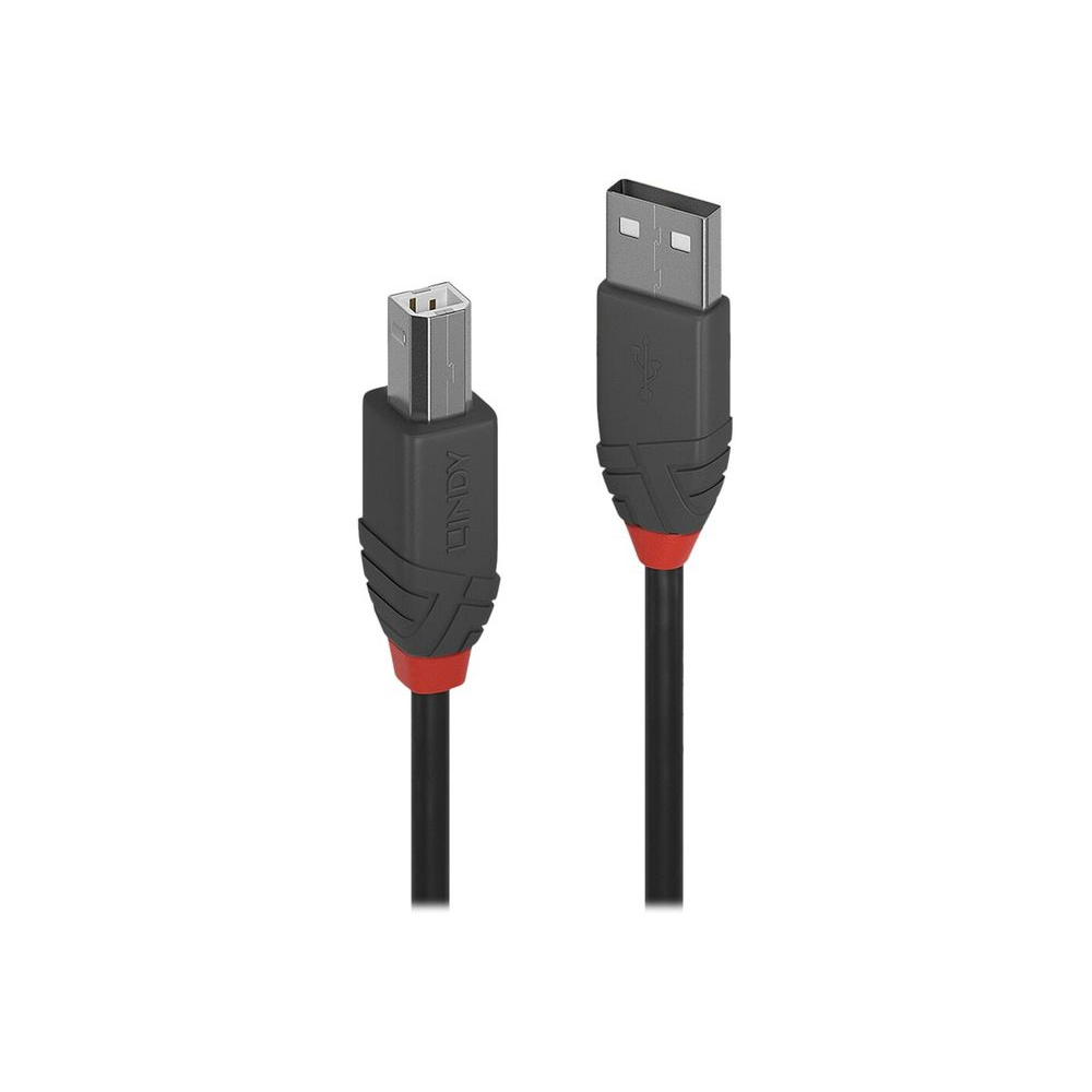 Lindy 36672 USB kabel 1 m USB 2.0 USB A USB B Crno