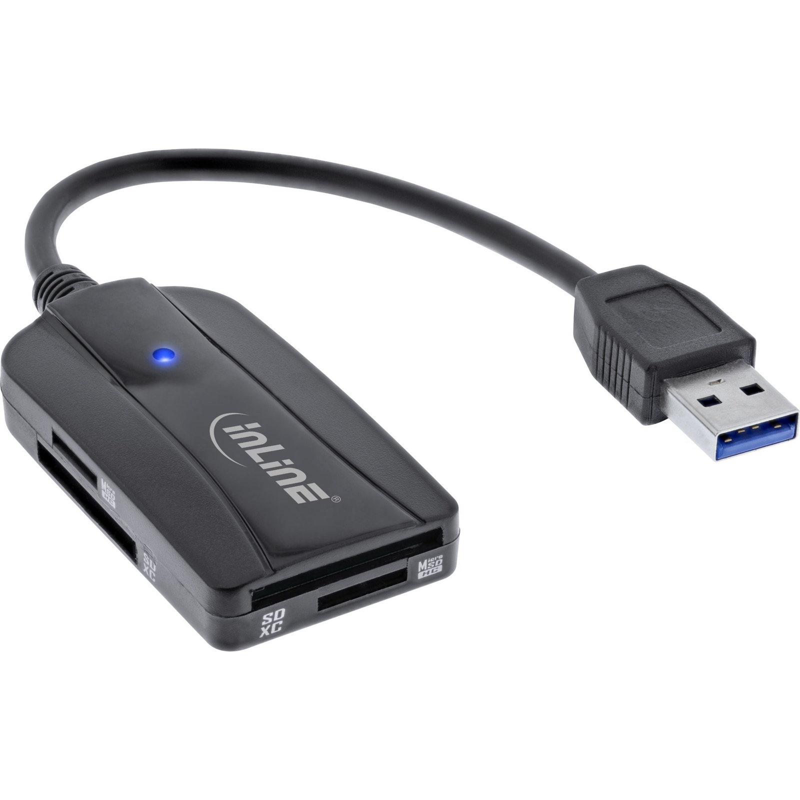 InLine 66772A čitač kartica USB 3.2 Gen 1 (3.1 Gen 1) Type-A Crno