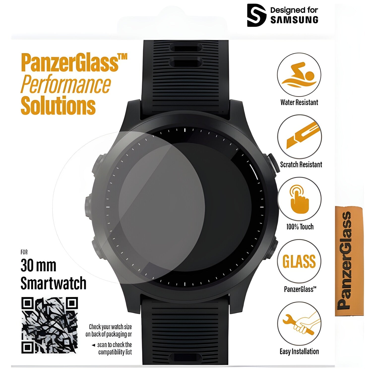 PanzerGlass - Tvrđeno staklo za Samsung Galaxy Watch 3 (30 mm) - Prozirna KP21780