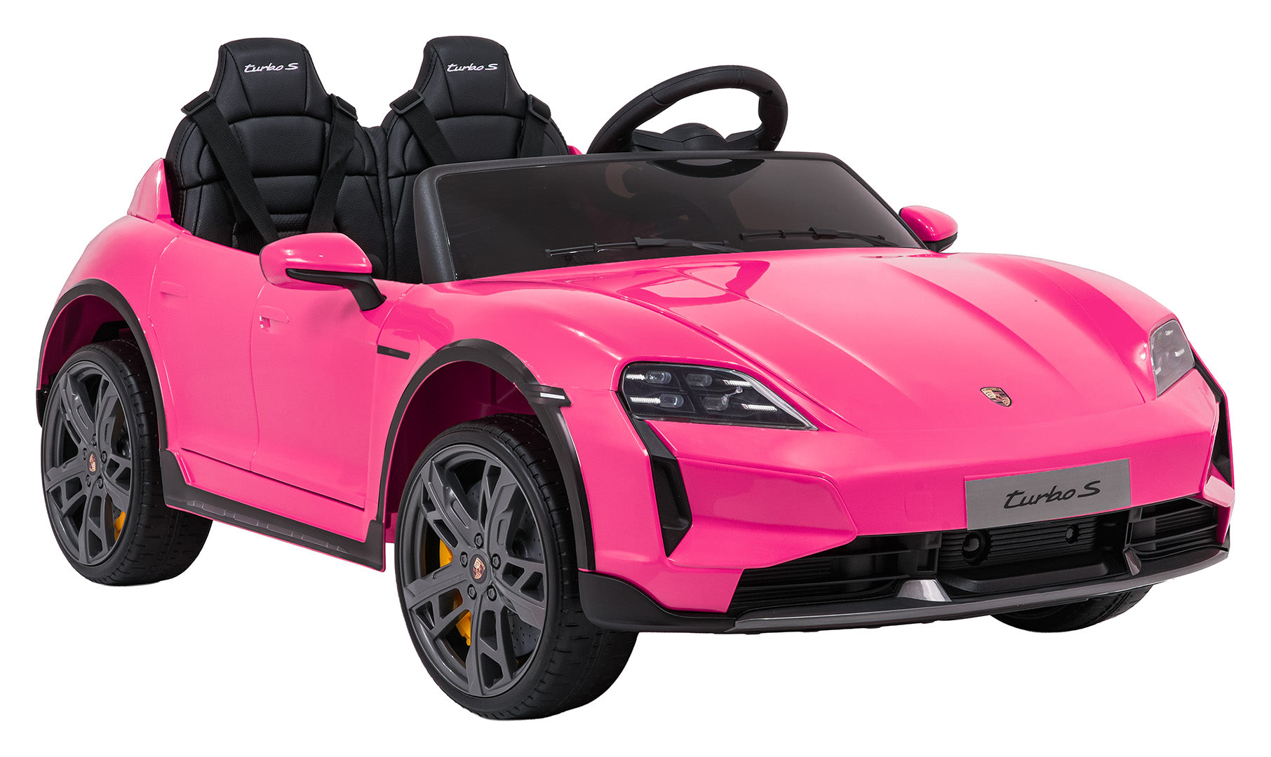Licencirani auto na akumulator Porsche Taycan Turbo S - dvosjed - rozi