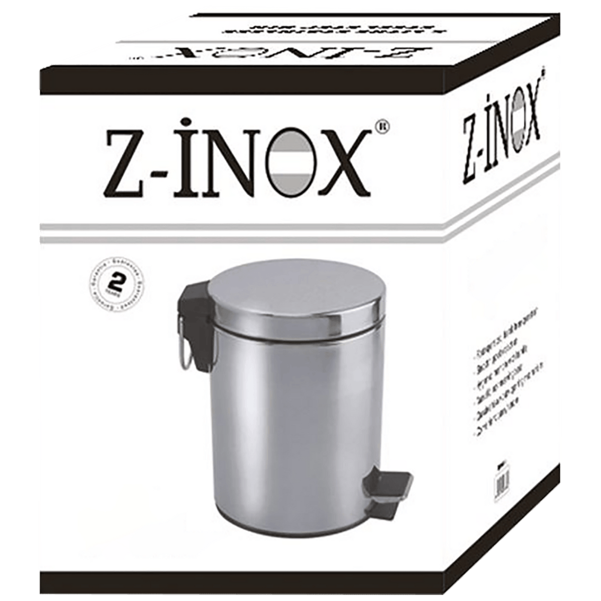 Zilan Koš za smeće sa pedalom, 5 l, INOX - ZLN6881