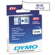 DYMO D1 Standard - Blue on White - 12mm traka za izradu naljepnica Plavo na bijelom